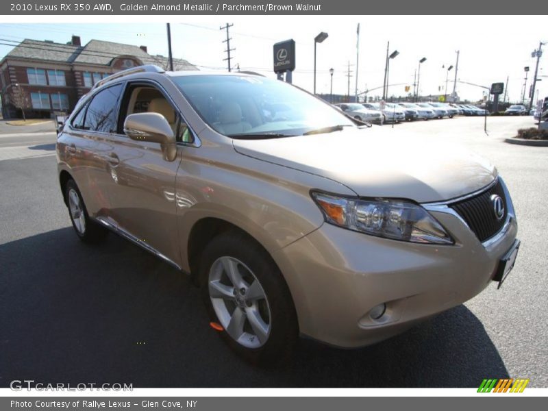 Golden Almond Metallic / Parchment/Brown Walnut 2010 Lexus RX 350 AWD