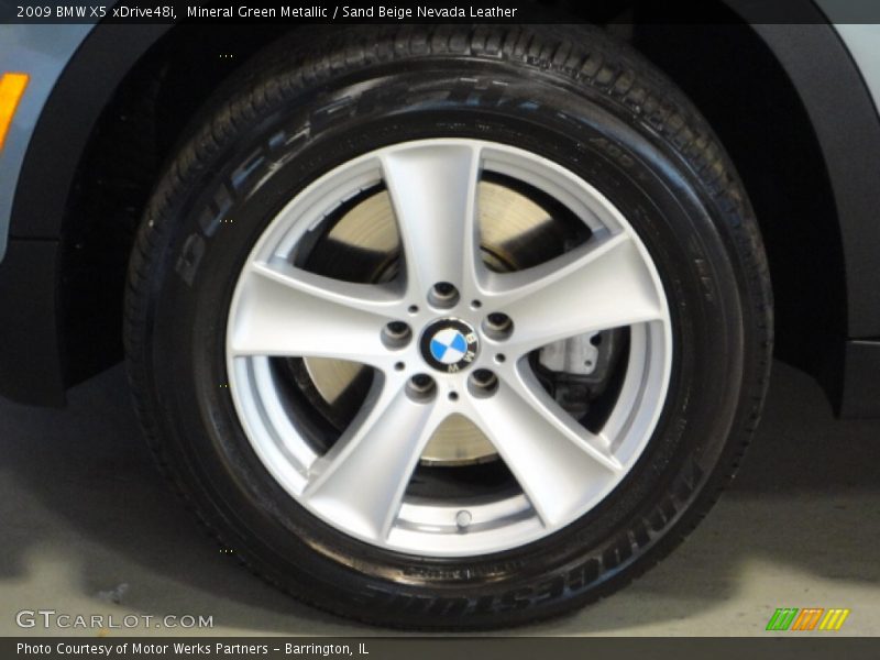 Mineral Green Metallic / Sand Beige Nevada Leather 2009 BMW X5 xDrive48i