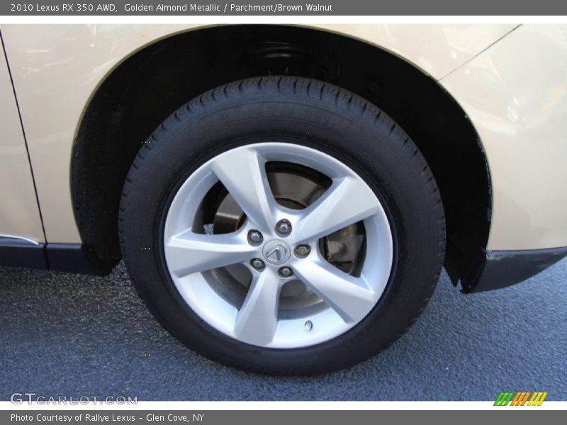 Golden Almond Metallic / Parchment/Brown Walnut 2010 Lexus RX 350 AWD