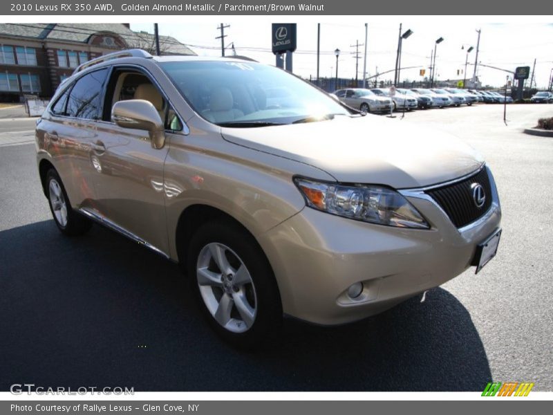 Golden Almond Metallic / Parchment/Brown Walnut 2010 Lexus RX 350 AWD