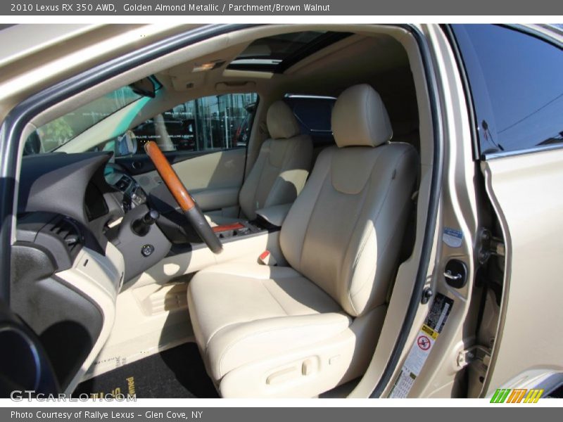 Golden Almond Metallic / Parchment/Brown Walnut 2010 Lexus RX 350 AWD