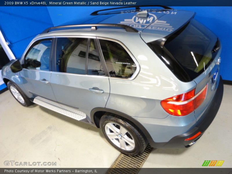 Mineral Green Metallic / Sand Beige Nevada Leather 2009 BMW X5 xDrive48i