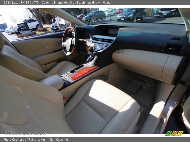 Golden Almond Metallic / Parchment/Brown Walnut 2010 Lexus RX 350 AWD