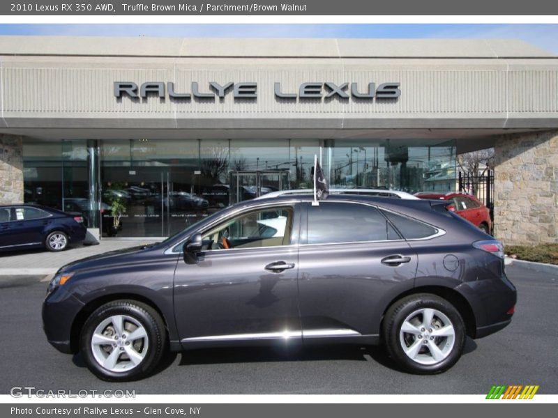 Truffle Brown Mica / Parchment/Brown Walnut 2010 Lexus RX 350 AWD