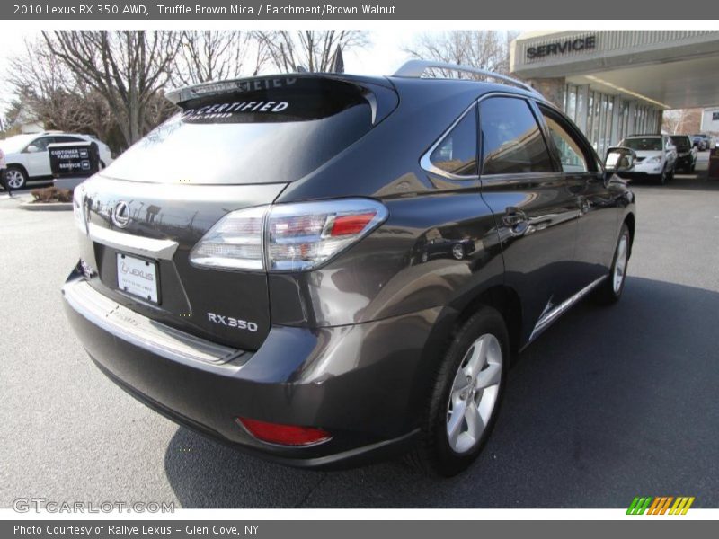 Truffle Brown Mica / Parchment/Brown Walnut 2010 Lexus RX 350 AWD