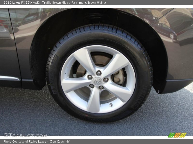 Truffle Brown Mica / Parchment/Brown Walnut 2010 Lexus RX 350 AWD