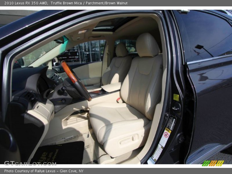 Truffle Brown Mica / Parchment/Brown Walnut 2010 Lexus RX 350 AWD