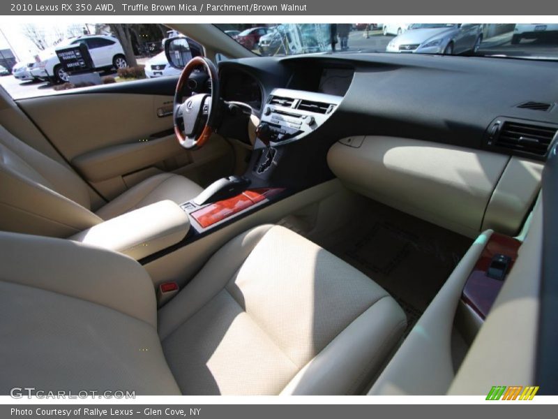 Truffle Brown Mica / Parchment/Brown Walnut 2010 Lexus RX 350 AWD