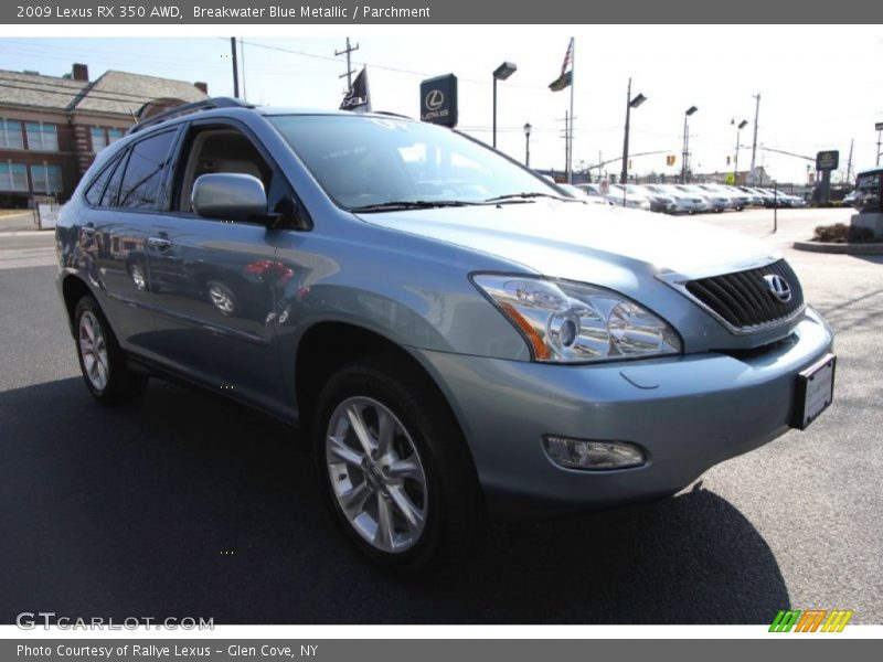 Breakwater Blue Metallic / Parchment 2009 Lexus RX 350 AWD