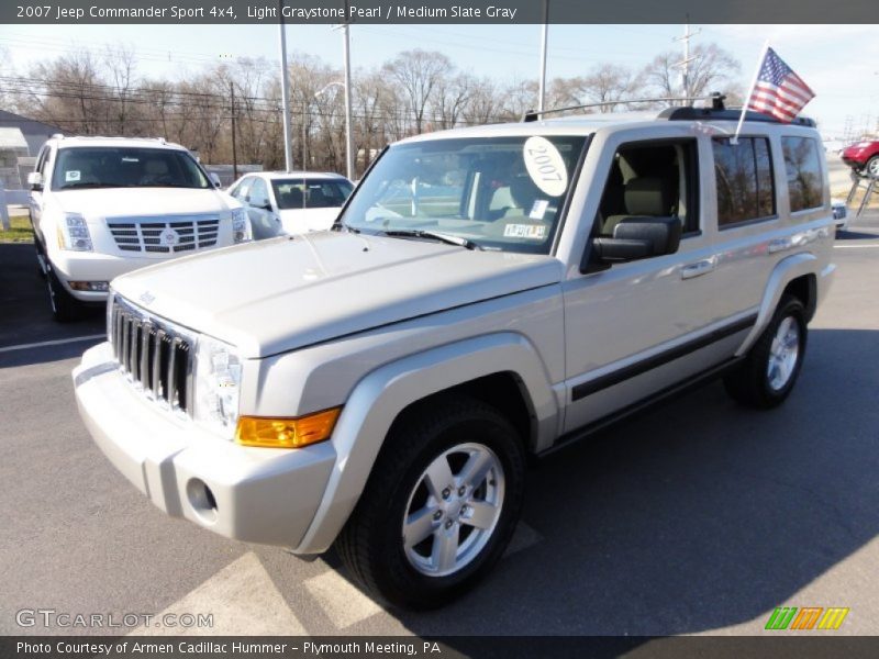 Light Graystone Pearl / Medium Slate Gray 2007 Jeep Commander Sport 4x4