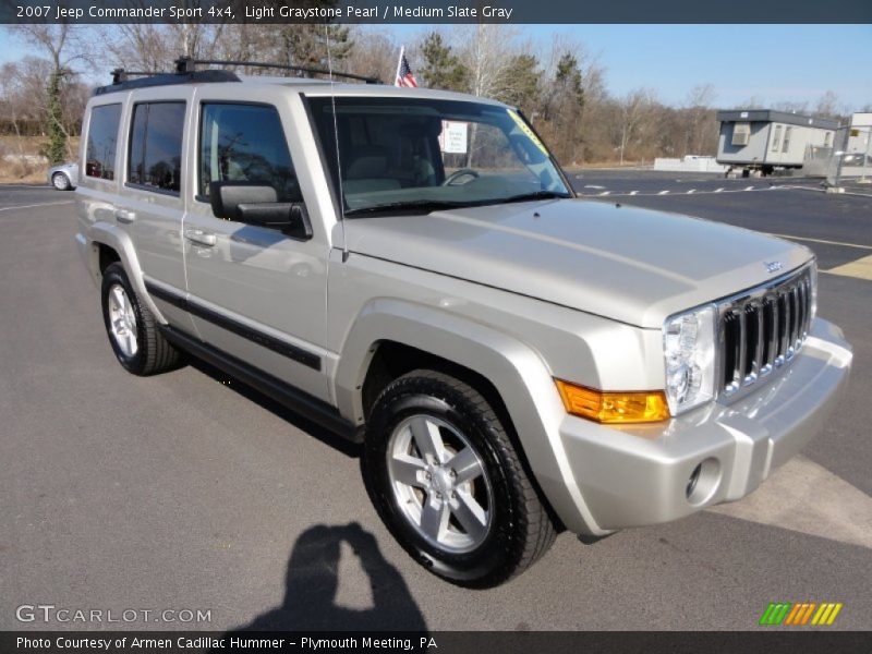 Light Graystone Pearl / Medium Slate Gray 2007 Jeep Commander Sport 4x4