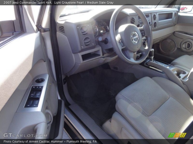 Light Graystone Pearl / Medium Slate Gray 2007 Jeep Commander Sport 4x4
