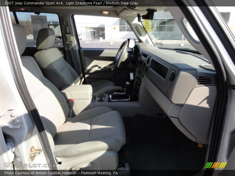 Light Graystone Pearl / Medium Slate Gray 2007 Jeep Commander Sport 4x4
