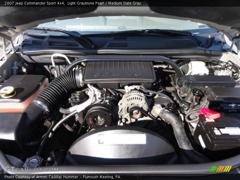 Light Graystone Pearl / Medium Slate Gray 2007 Jeep Commander Sport 4x4