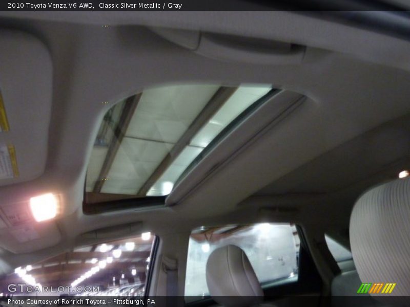 Classic Silver Metallic / Gray 2010 Toyota Venza V6 AWD