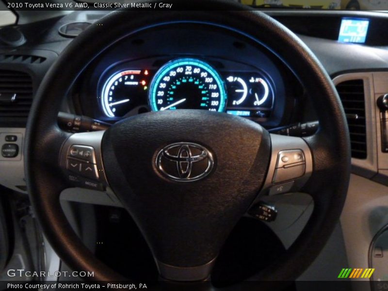 Classic Silver Metallic / Gray 2010 Toyota Venza V6 AWD