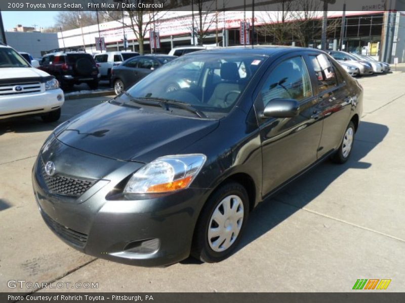 Flint Mica / Dark Charcoal 2009 Toyota Yaris Sedan