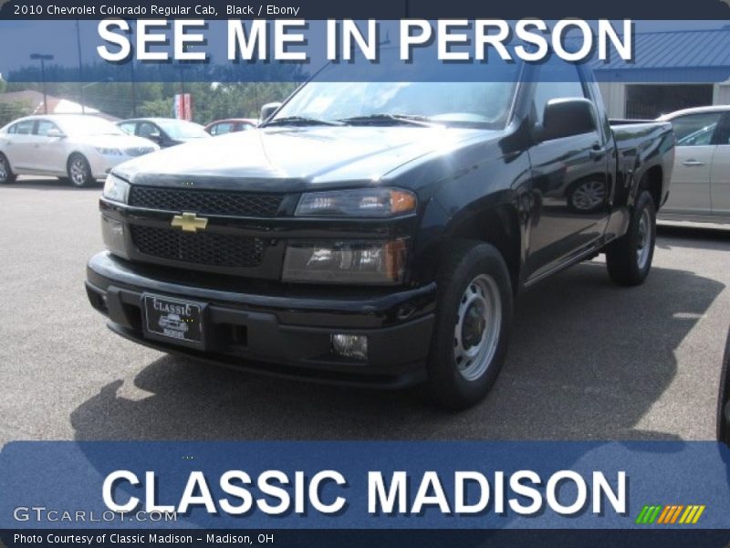 Black / Ebony 2010 Chevrolet Colorado Regular Cab