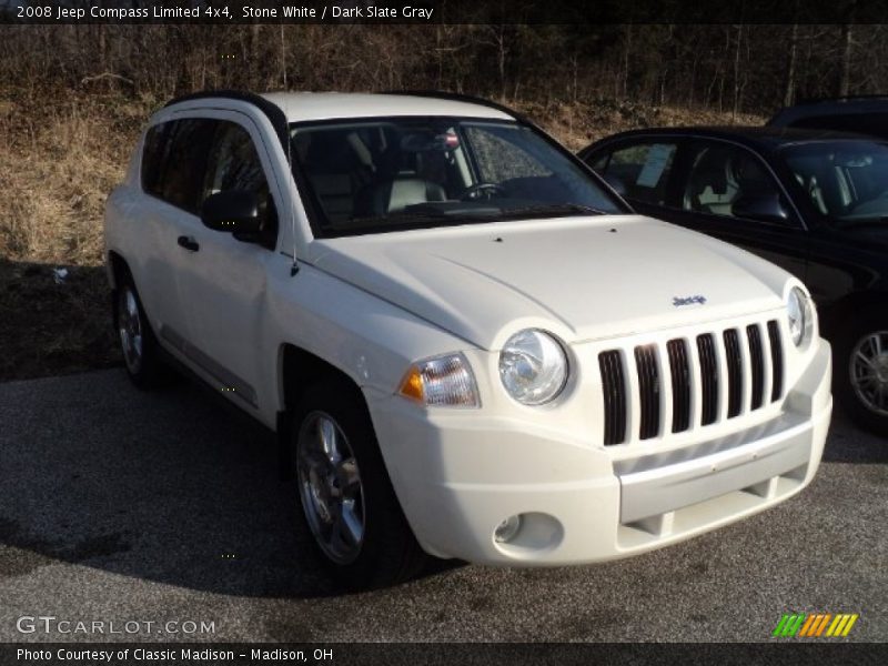 Stone White / Dark Slate Gray 2008 Jeep Compass Limited 4x4