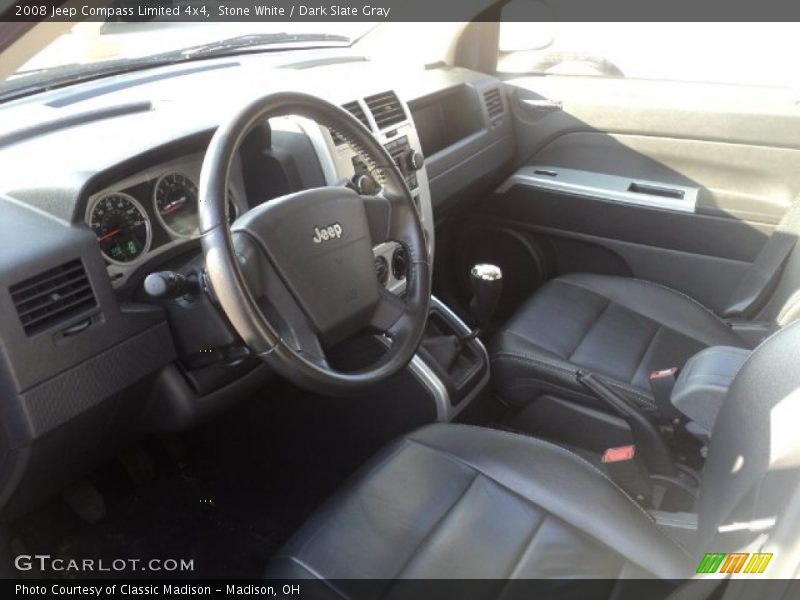 Stone White / Dark Slate Gray 2008 Jeep Compass Limited 4x4