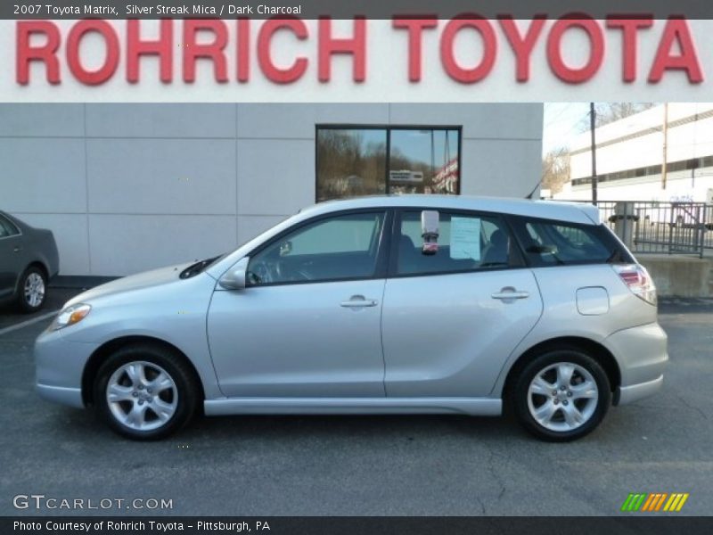 Silver Streak Mica / Dark Charcoal 2007 Toyota Matrix