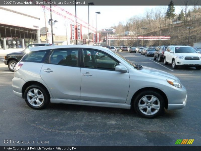 Silver Streak Mica / Dark Charcoal 2007 Toyota Matrix