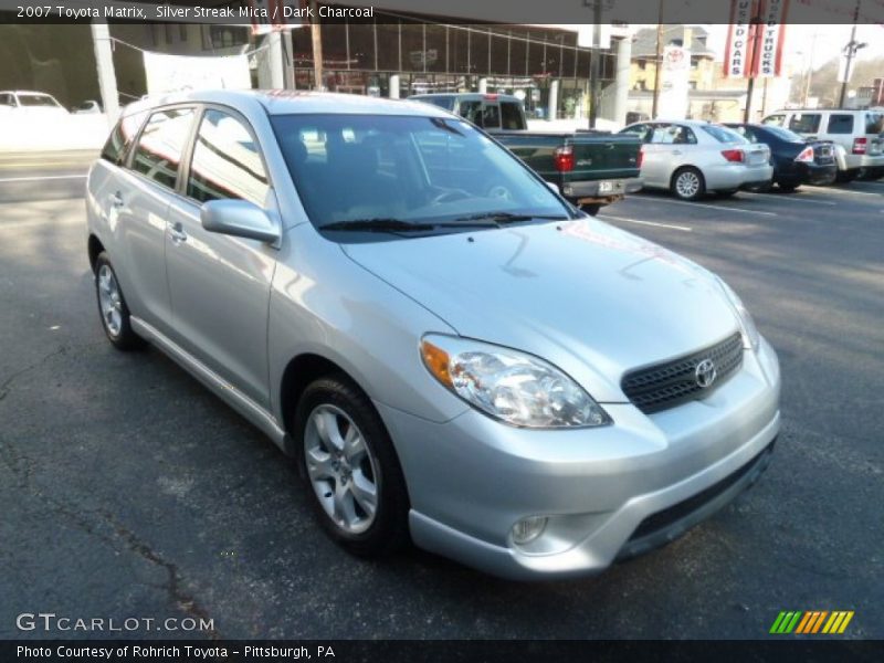 Silver Streak Mica / Dark Charcoal 2007 Toyota Matrix