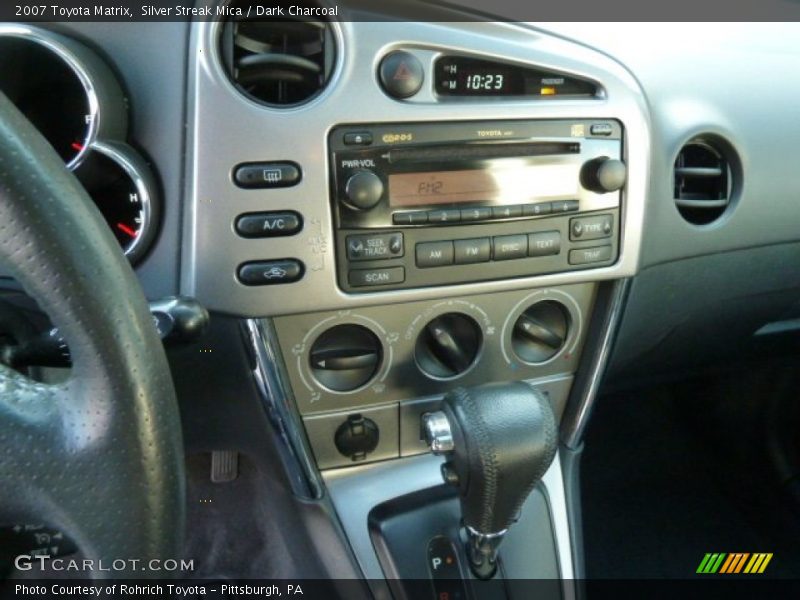 Silver Streak Mica / Dark Charcoal 2007 Toyota Matrix