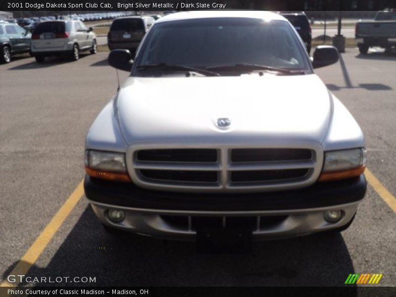 Bright Silver Metallic / Dark Slate Gray 2001 Dodge Dakota Sport Club Cab