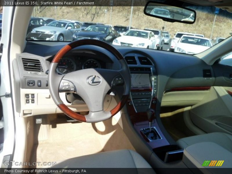 Starfire White Pearl / Parchment 2011 Lexus ES 350