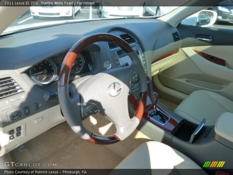 Starfire White Pearl / Parchment 2011 Lexus ES 350