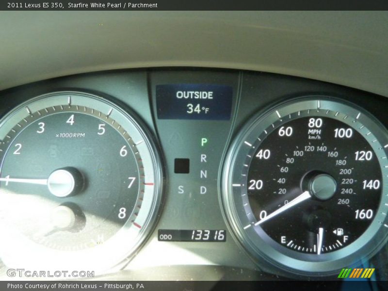 Starfire White Pearl / Parchment 2011 Lexus ES 350