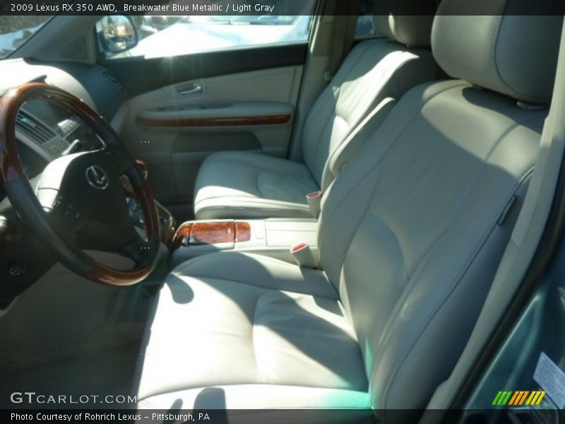 Breakwater Blue Metallic / Light Gray 2009 Lexus RX 350 AWD