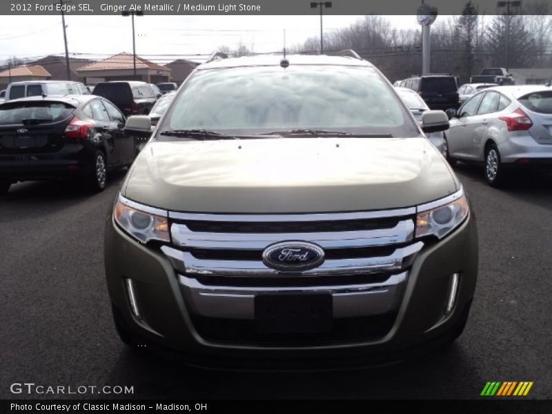Ginger Ale Metallic / Medium Light Stone 2012 Ford Edge SEL