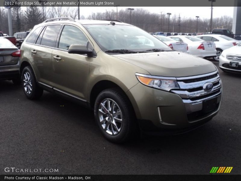 Ginger Ale Metallic / Medium Light Stone 2012 Ford Edge SEL