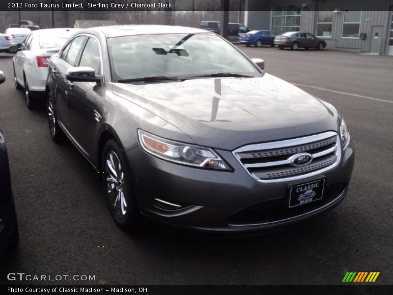 Sterling Grey / Charcoal Black 2012 Ford Taurus Limited