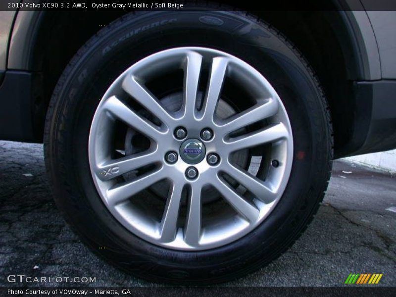 Oyster Gray Metallic / Soft Beige 2010 Volvo XC90 3.2 AWD