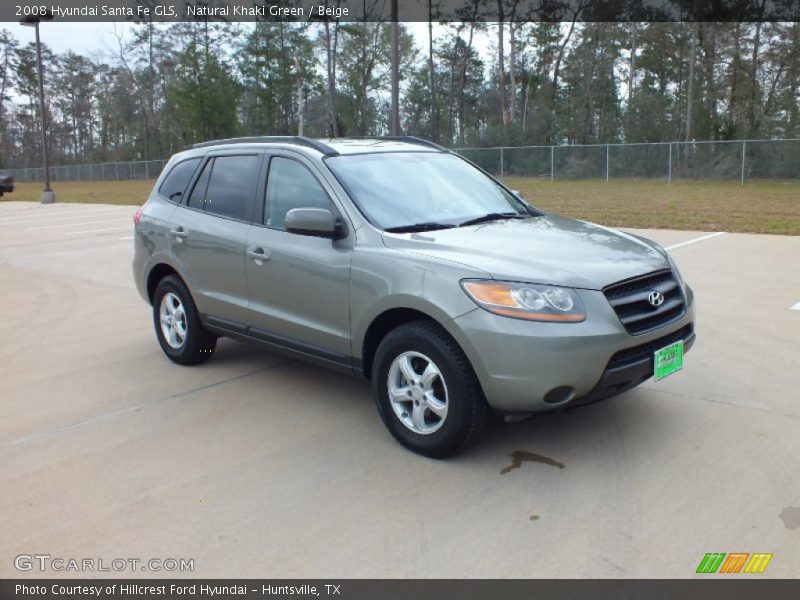 Natural Khaki Green / Beige 2008 Hyundai Santa Fe GLS