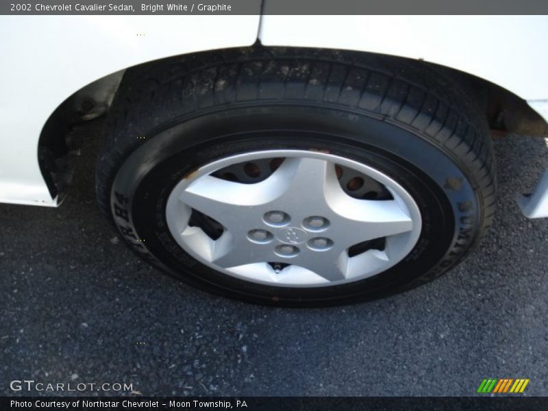 Bright White / Graphite 2002 Chevrolet Cavalier Sedan