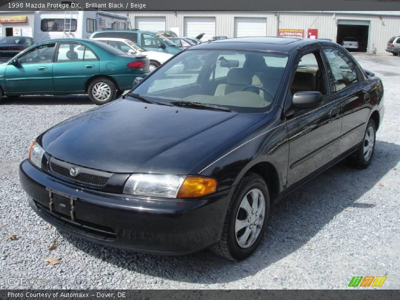 Brilliant Black / Beige 1998 Mazda Protege DX