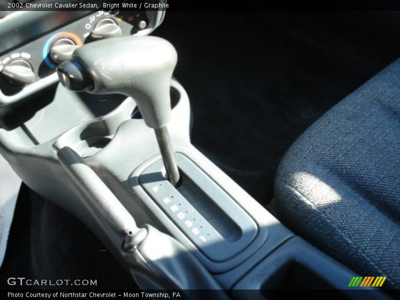Bright White / Graphite 2002 Chevrolet Cavalier Sedan