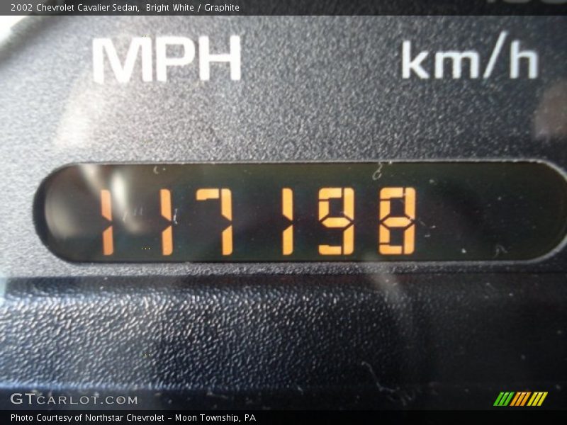 Bright White / Graphite 2002 Chevrolet Cavalier Sedan