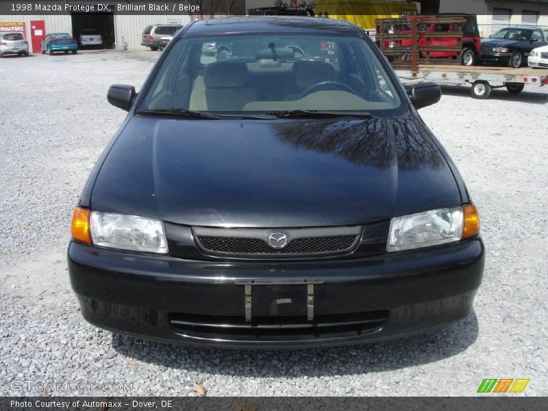 Brilliant Black / Beige 1998 Mazda Protege DX