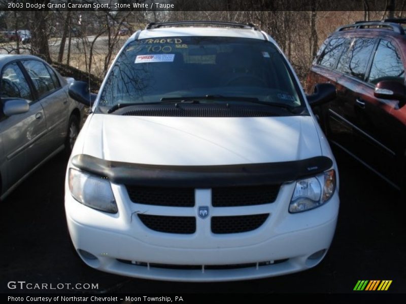Stone White / Taupe 2003 Dodge Grand Caravan Sport