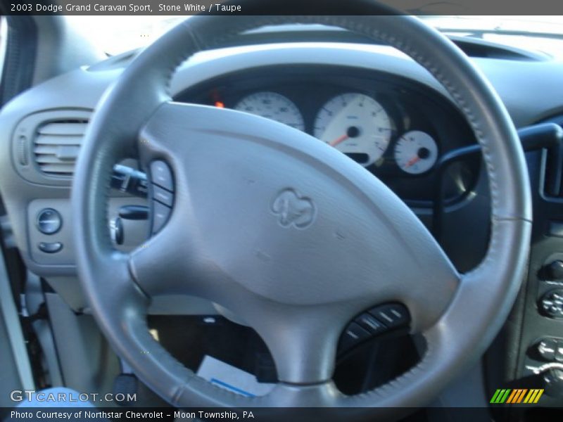 Stone White / Taupe 2003 Dodge Grand Caravan Sport