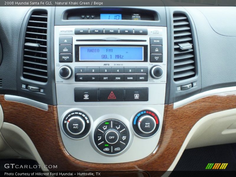 Natural Khaki Green / Beige 2008 Hyundai Santa Fe GLS