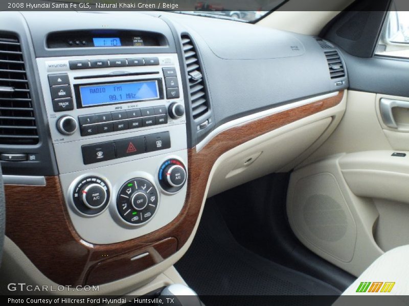 Natural Khaki Green / Beige 2008 Hyundai Santa Fe GLS