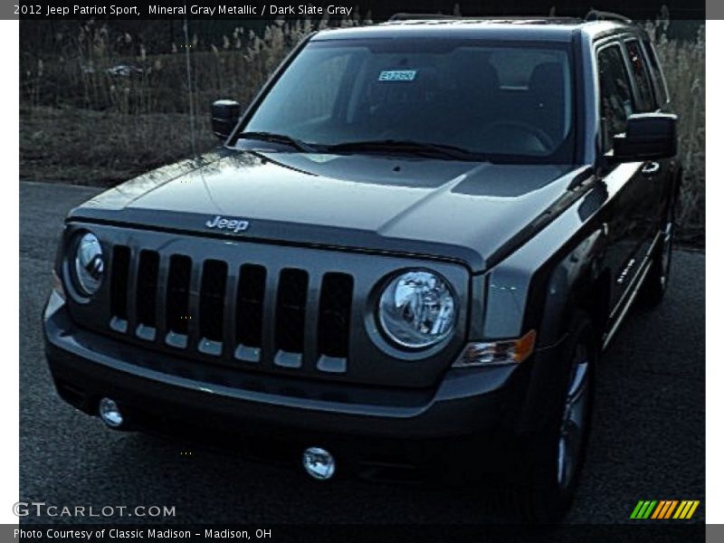 Mineral Gray Metallic / Dark Slate Gray 2012 Jeep Patriot Sport