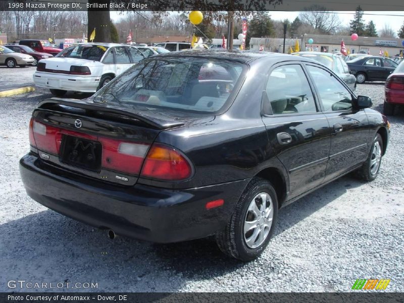 Brilliant Black / Beige 1998 Mazda Protege DX