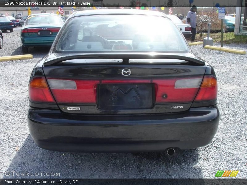Brilliant Black / Beige 1998 Mazda Protege DX